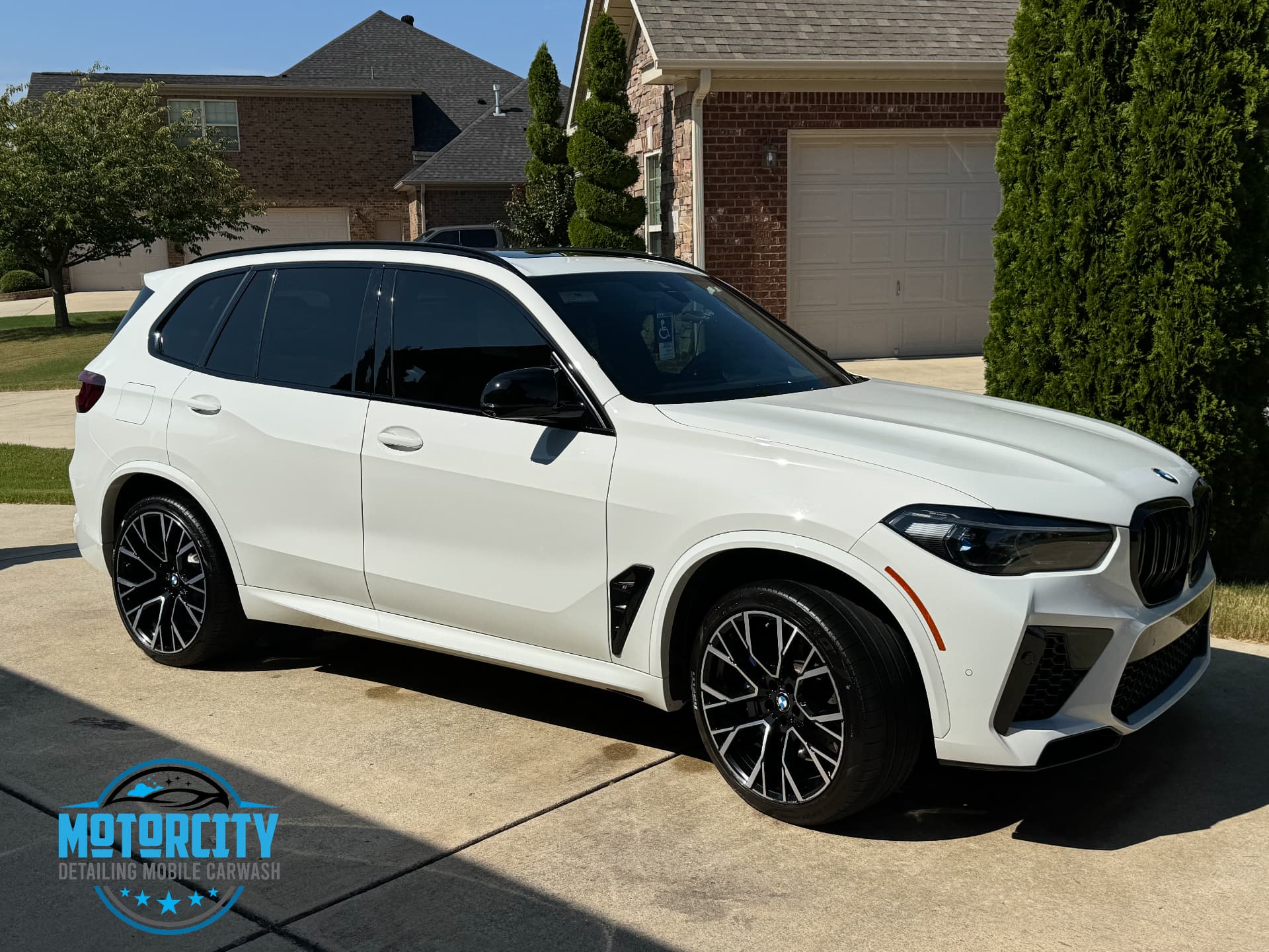 After: Exterior wash & wax — before & after