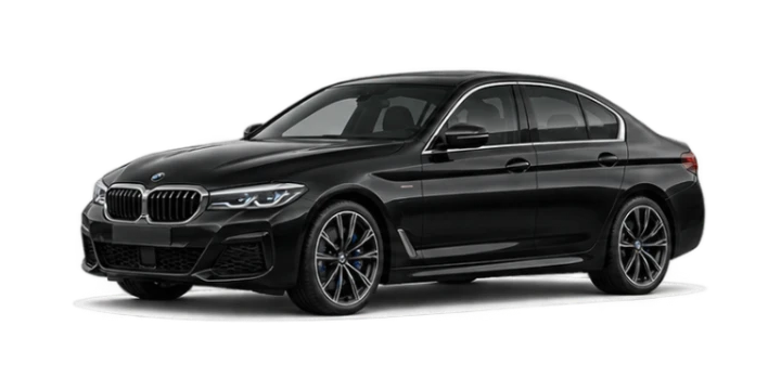 Black luxury sedan