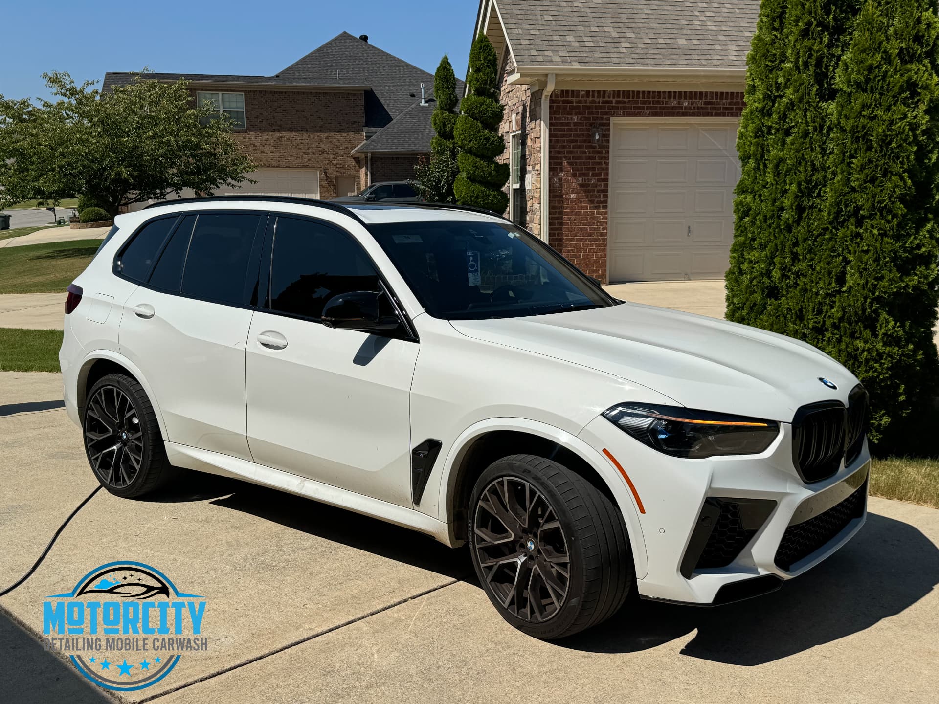 Before: Exterior wash & wax — before & after