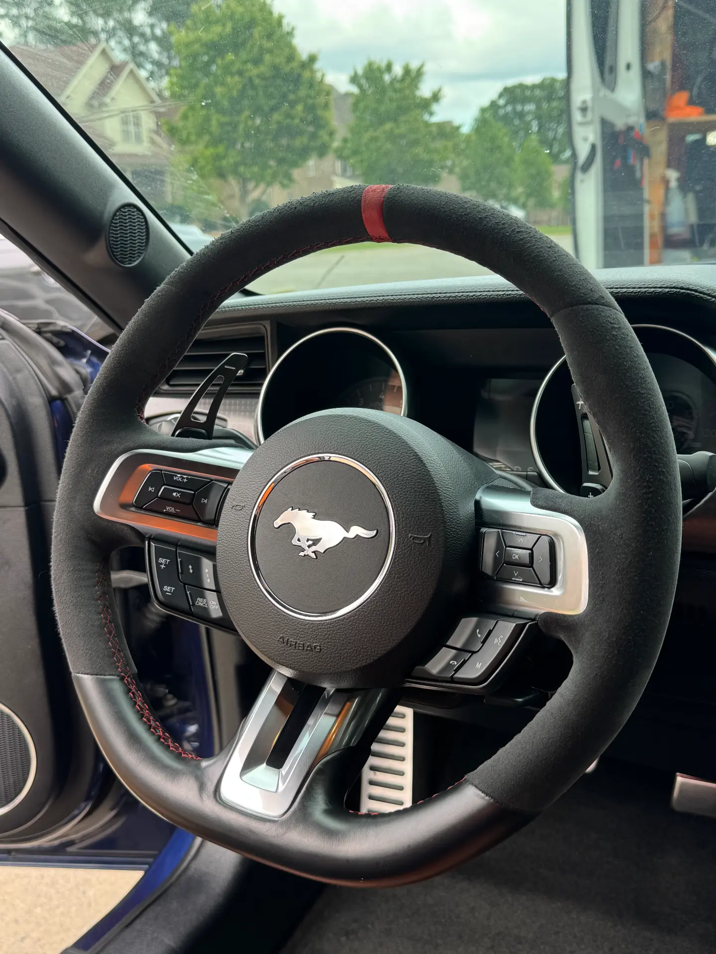 After: Steering wheel &amp; controls — before & after