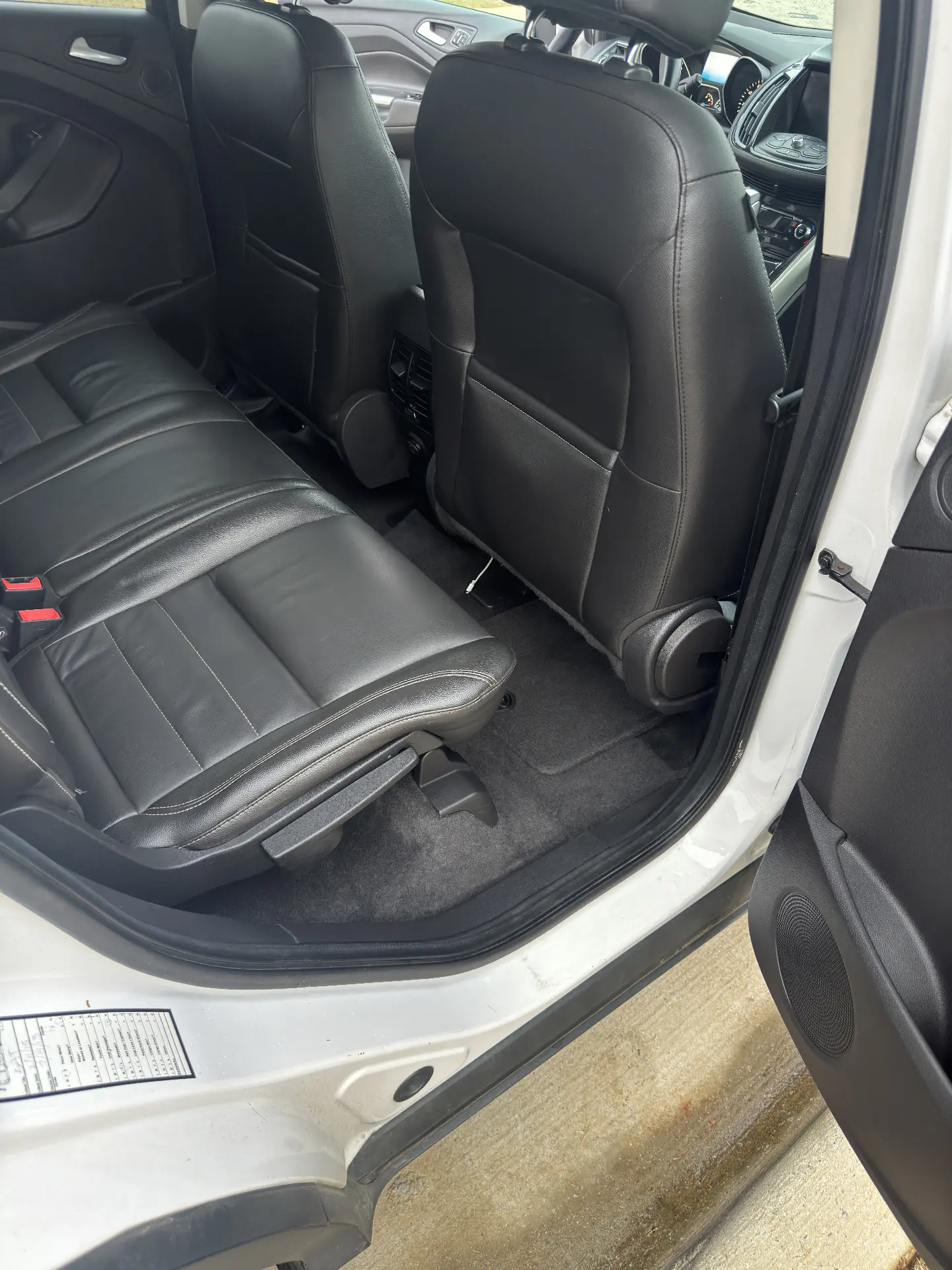 After: SUV rear seats & floor — before & after